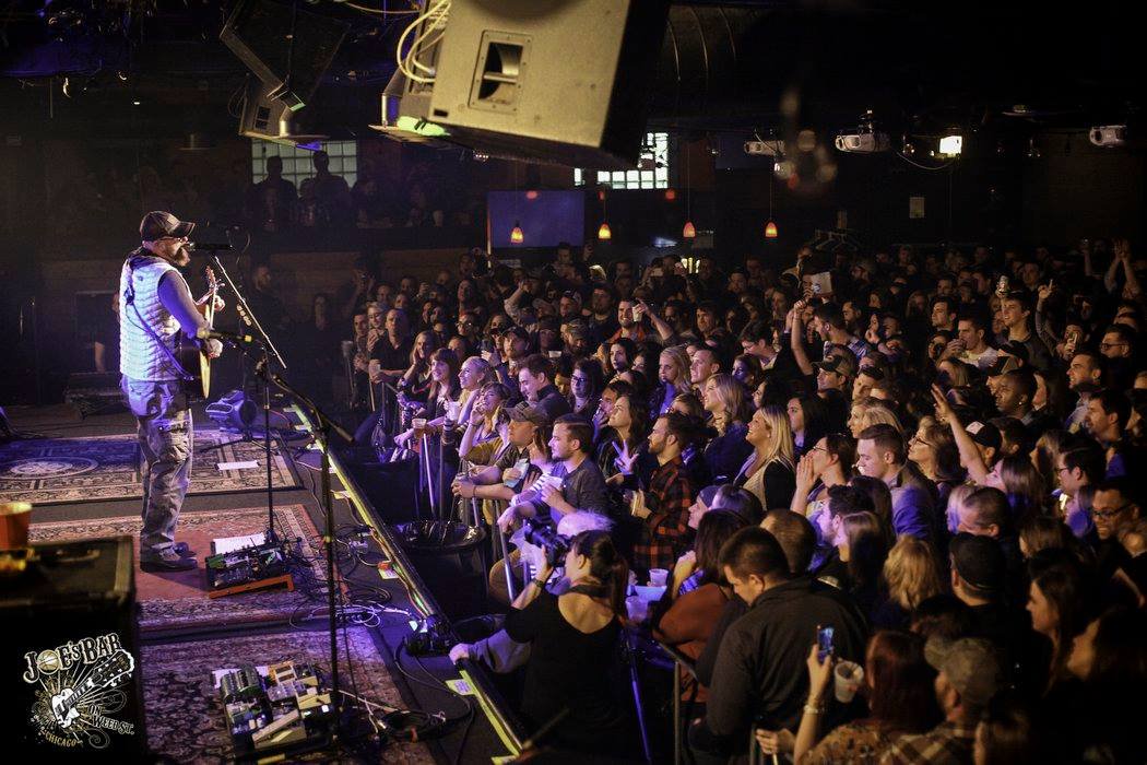 Concert view from the balcony in The Clubhouse at Joe's on Weed St.